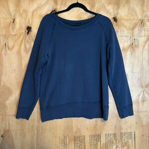 Shinola Navy Crewneck 100% Cotton Sweatshirt Sz M Unisex *FLAW